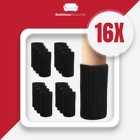 Thumbnail for    BankhoesDiscounter Stoelpoot Sokken Zwart Beschermt Je Vloer Tegen Krassen Zestien Sokken