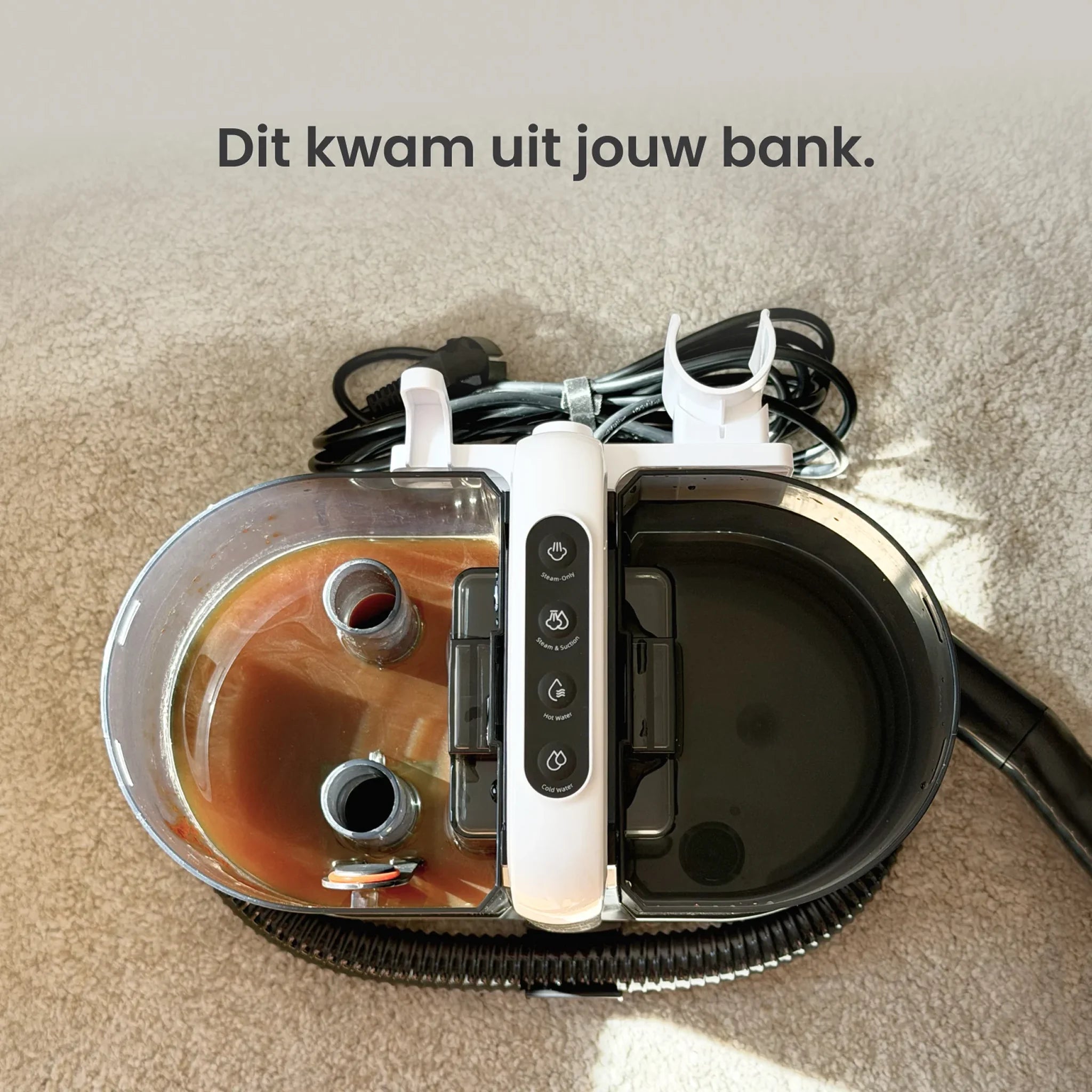 LuxeSteam Pro reinigt bank